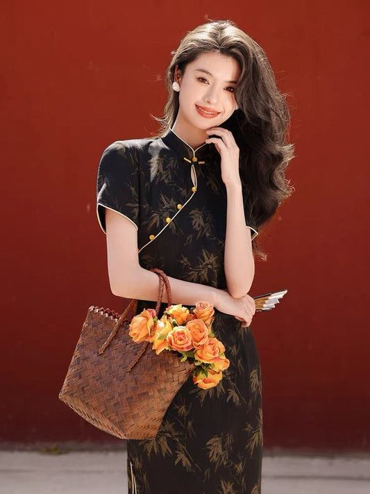 New Chinese - style Elegant Qipao Cheongsam - Jianxi Hanfu