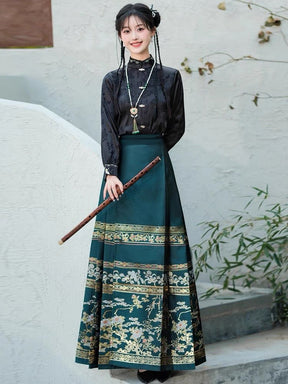 New design Chinese Hanfu Mamian Skirt - Jianxi Hanfu