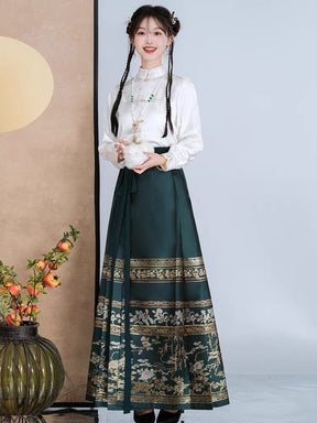 New design Chinese Hanfu Mamian Skirt - Jianxi Hanfu