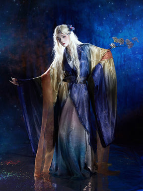 grey robes pibo chinese style women's hanfu dress - Jianxi Hanfu