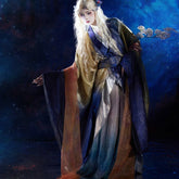 Blue robe dress pibo northern wei dynasty clothing - Jianxi Hanfu