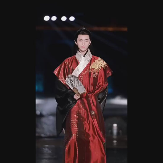 Chinese male hanfu ming dynasty clothing men's hanfu Chinese daopao Taoist style robe costume men's clothes - Jianxi Hanfu