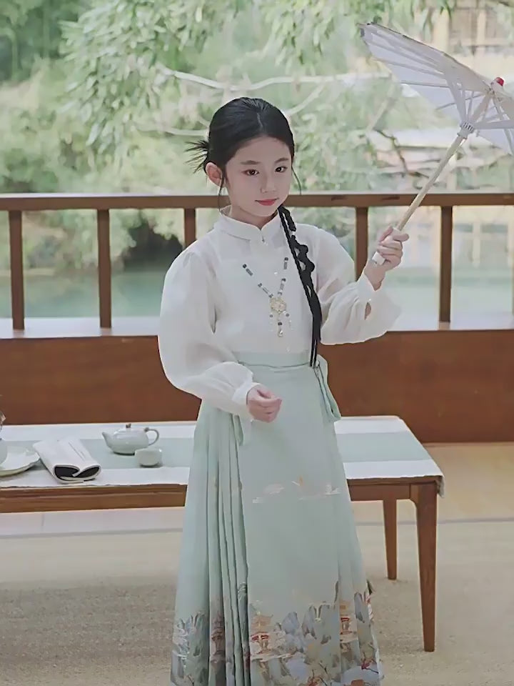 baby clothes baby costume Girls Hanfu dress Mamian Skirt - Jianxi Hanfu