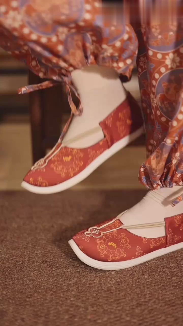 tang dynasty ren hanfu shoes chinese shoes-Jianxi Hanfu
