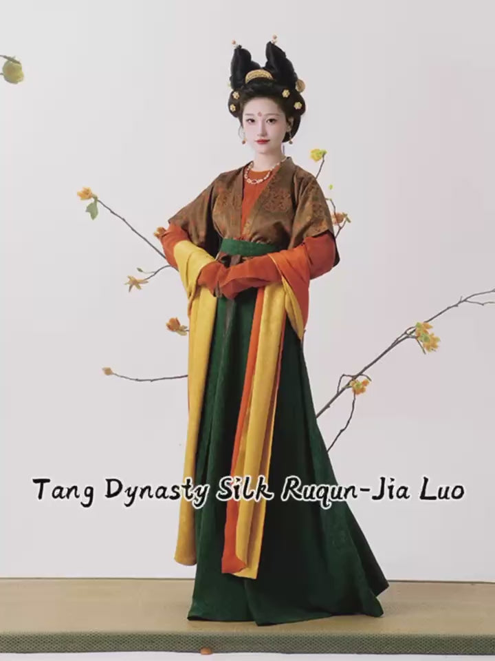 silk ruqun tang dynasty chinese clothing-Jianxi Hanfu