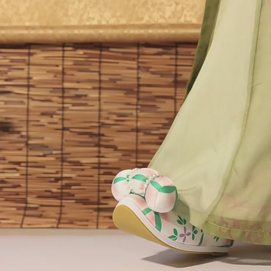 song dynasty clth shoes green shoes-Jianxi Handu