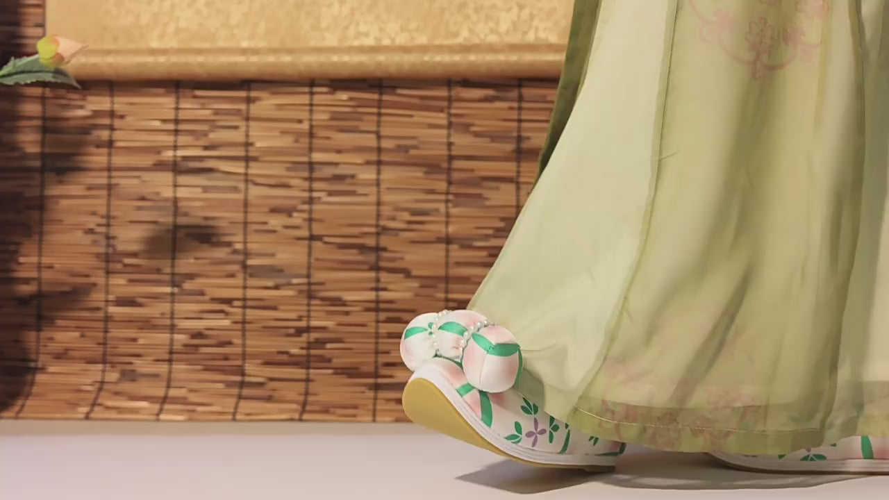 song dynasty clth shoes green shoes-Jianxi Handu