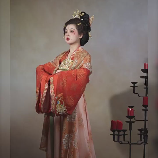 tang dynasty hanfu Empress Wu Zetian-Jianxi Hanfu