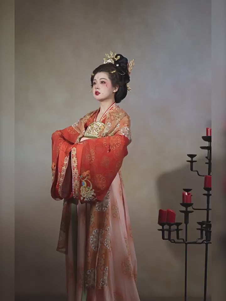 tang dynasty hanfu Empress Wu Zetian-Jianxi Hanfu