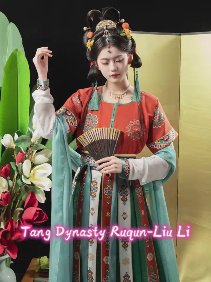 qiyao ruqun pibo girls dress-Jianxi Hanfu