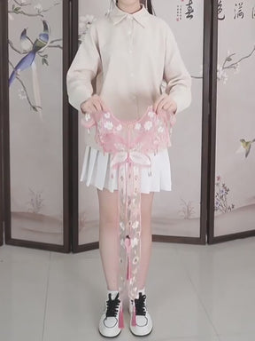 pink mamian skirt chinese hanfu dress-Jianxi Hanfu