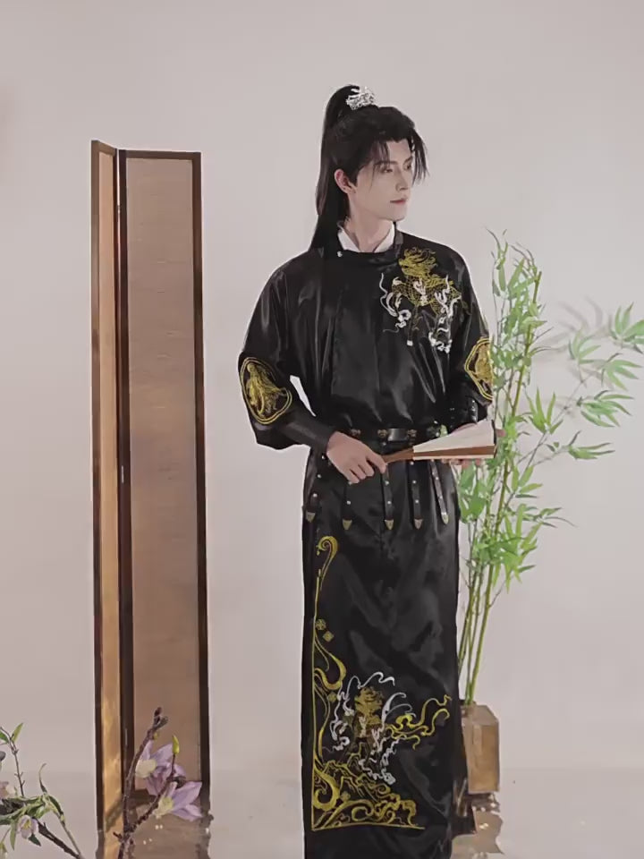 Chinese male hanfu tang dynasty clothes men's hanfu rope Chinese costume men's clothes - Jianxi Hanfu