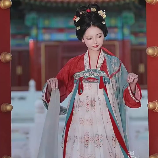 tang dynasty hanfu Empress Wu Zetian-Jianxi Hanfu