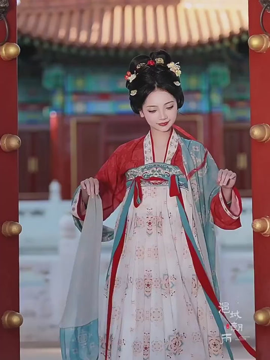 tang dynasty hanfu Empress Wu Zetian-Jianxi Hanfu