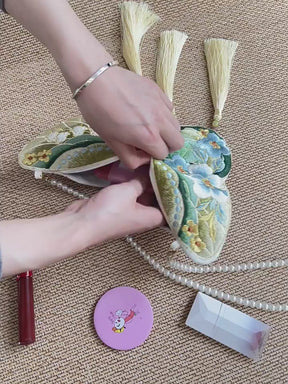 red butterfly purse chinese hanfu bag-Jianxi Hanfu