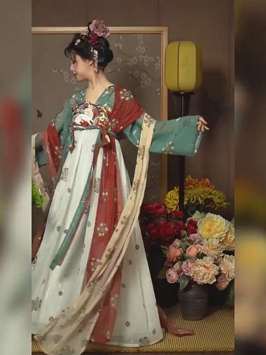 tang dynasty hanfu Empress Wu Zetian-Jianxi Hanfu