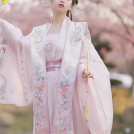 song dynasty clothes xiapei pibo duijin changshan ruqun women's hanfu girls' clothes-Jianxi Hanfu