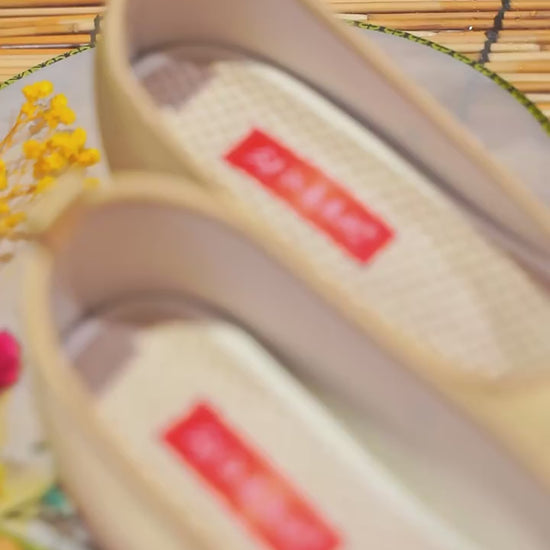 yellow hanfu shoes chinese shoes-Jianxi Hanfu