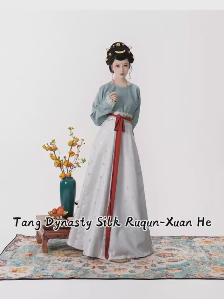 girls silk dress qiyao ruqun tang dynasty-Jianxi Hanfu