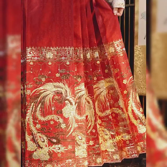 Chinese Ming clothing Wedding Dress-Feng yu - Jianxi Hanfu