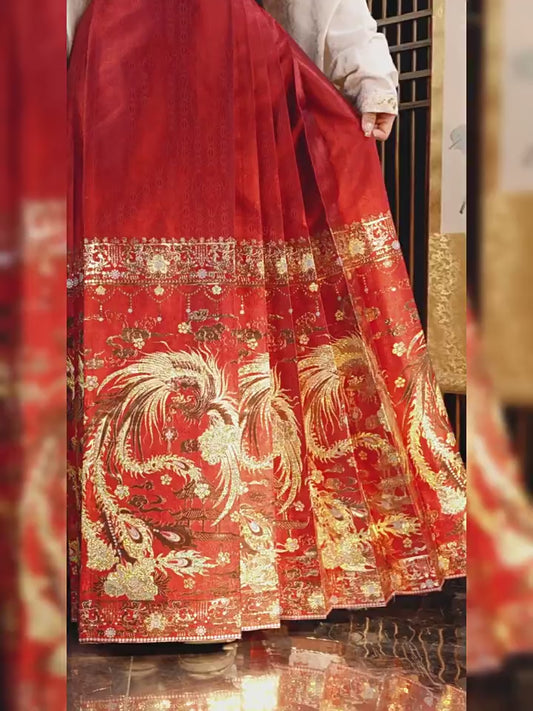 Chinese Ming clothing Wedding Dress-Feng yu - Jianxi Hanfu