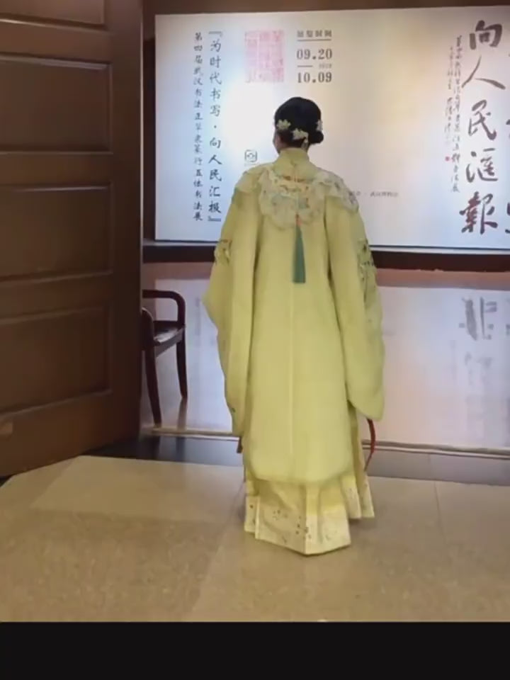pink/green hanfu dress girls clothes-Jianxi Hanfu