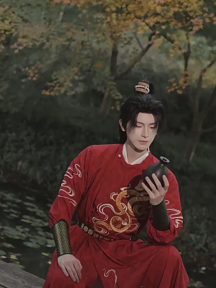 Chinese male hanfu tang dynasty clothes men's hanfu robe Chinese costume men's clothes - Jianxi Hanfu