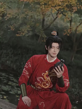 Chinese male hanfu tang dynasty clothes men's hanfu robe Chinese costume men's clothes - Jianxi Hanfu