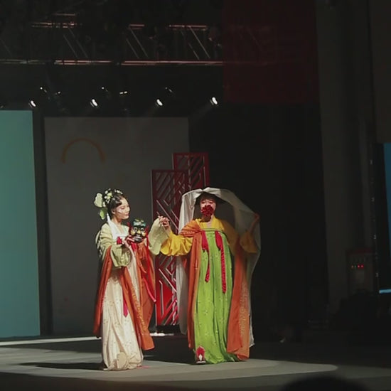 red northern wei dynasty clothing chinese shoes-Jianxi Hanfu