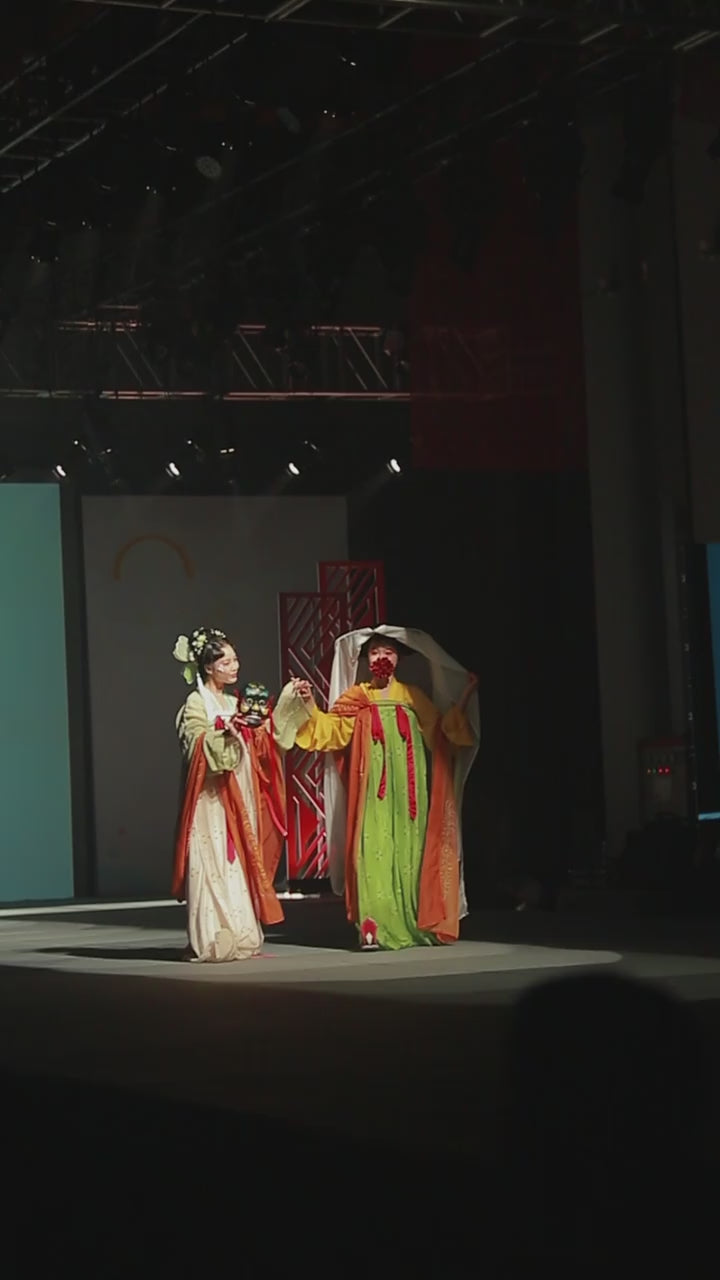 red northern wei dynasty clothing chinese shoes-Jianxi Hanfu