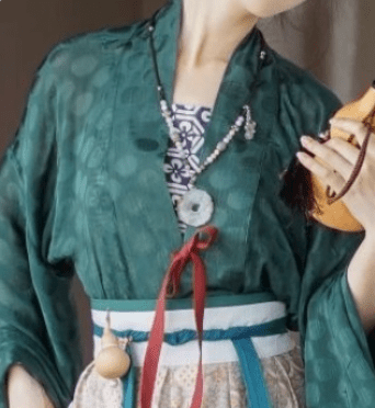 green zheyi cross collar shirt chinese women's clothes - Jianxi Hanfu