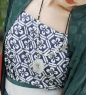 blue camisole chinese style women's clothes - Jianxi Hanfu