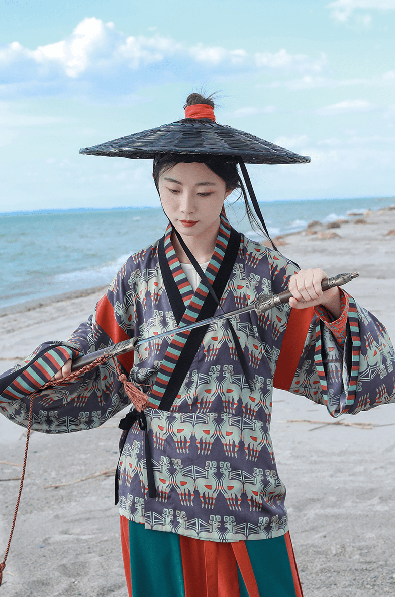 round collar shirt northern wei dynasty women's clothing - Jianxi Hanfu