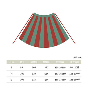 green red ruqun women's panel skirt - Jianxi Hanfu