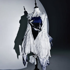 blue women's modern hanfu qi lolita dresses - Jianxi Hanfu