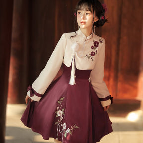 white shirt women's qi lolita clothing - Jianxi Hanfu