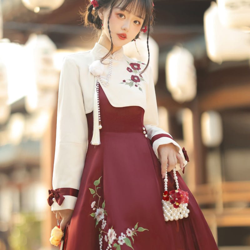 qi lolita chinese style women's hanfu clothing - Jianxi Hanfu