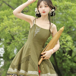 green chinese style lolita dress - Jianxi Hanfu