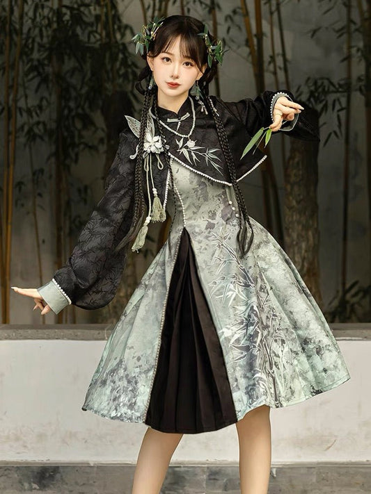 Qi Lolita JSK Bamboo - Jianxi Hanfu