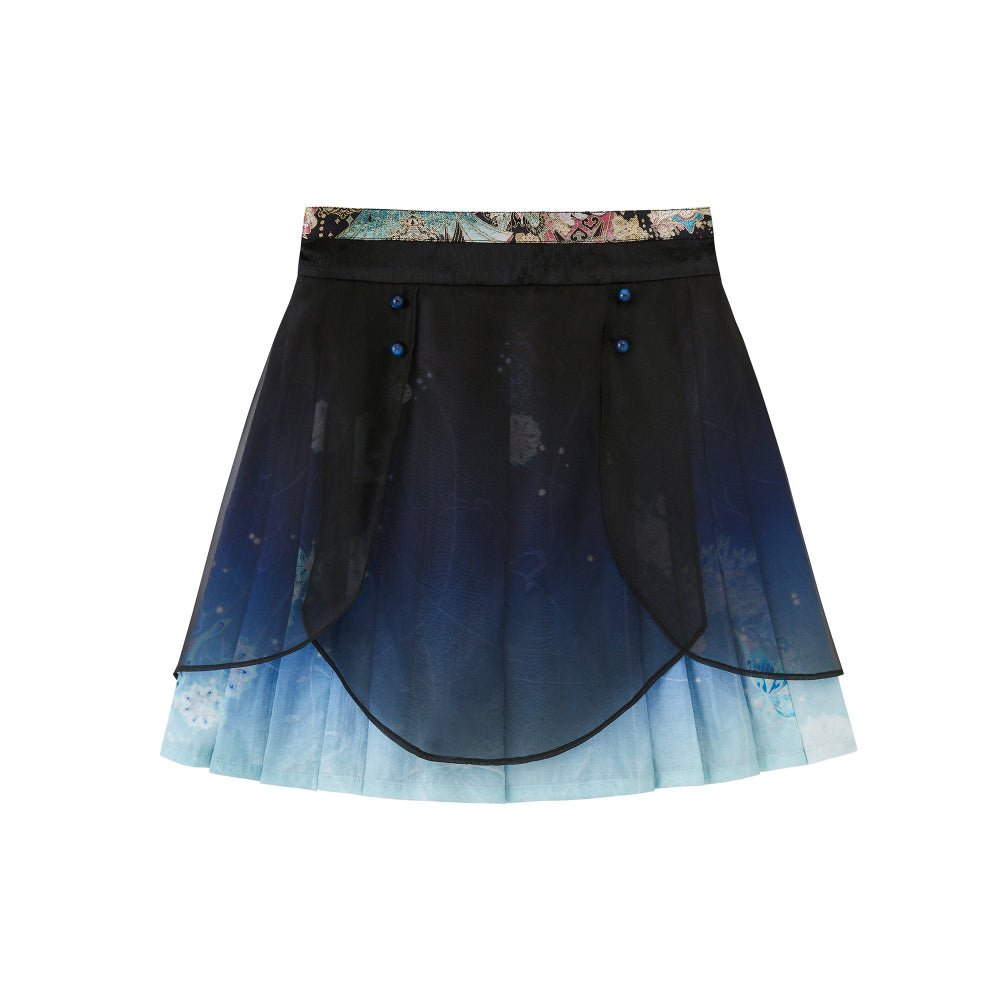 blue shorts qi lolita clothing womens dress - Jianxi Hanfu