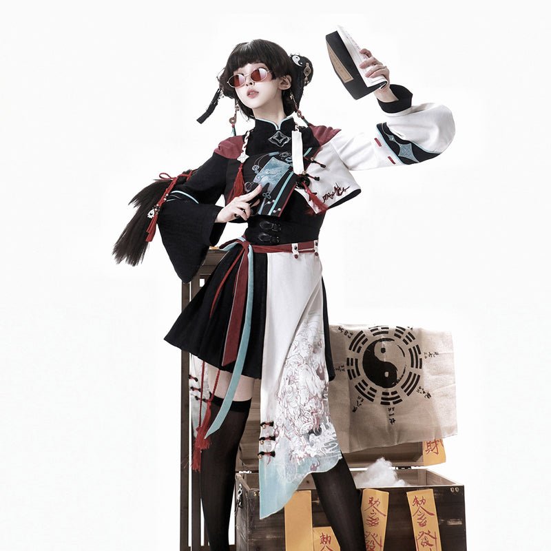 qi lolita dresses chinese modern hanfu jsk skirt - Jianxi Hanfu