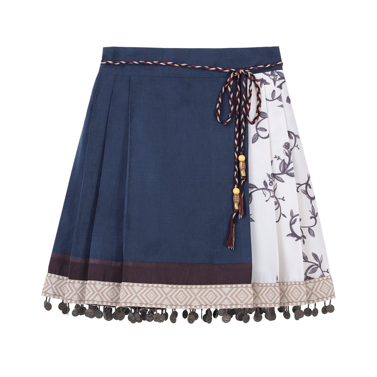 blue skirt chinese style women's hanfu dress - Jianxi Hanfu