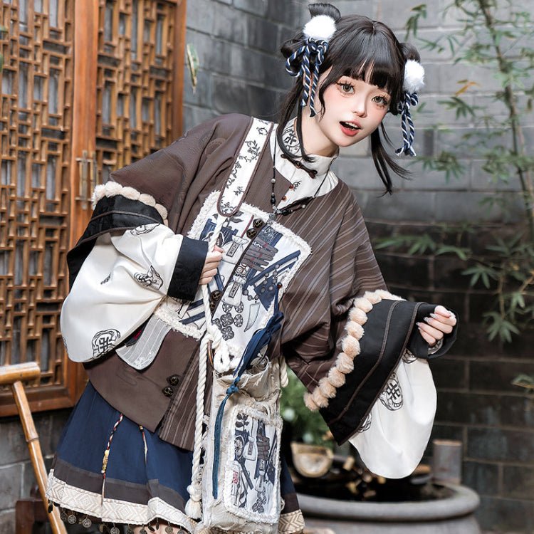 Wanderer qi lolita jsk skirt women's hanfu dress - Jianxi Hanfu