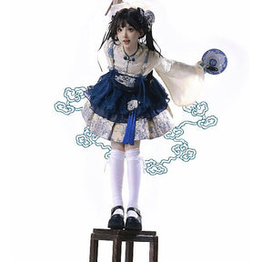 what is qi lolita dresses blue skirt - Jianxi Hanfu