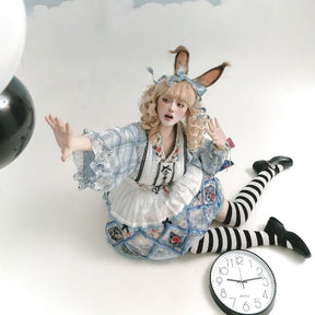 blue Alice Wonderland qi lolita dresses chinese style skirt - Jianxi Hanfu