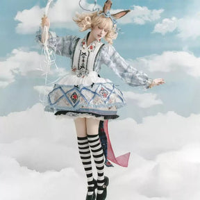 Alice Wonderland blue qi lolita dresses chinese style skirt - Jianxi Hanfu