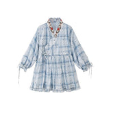 blue shirt qi lolita dresses - Jianxi Hanfu