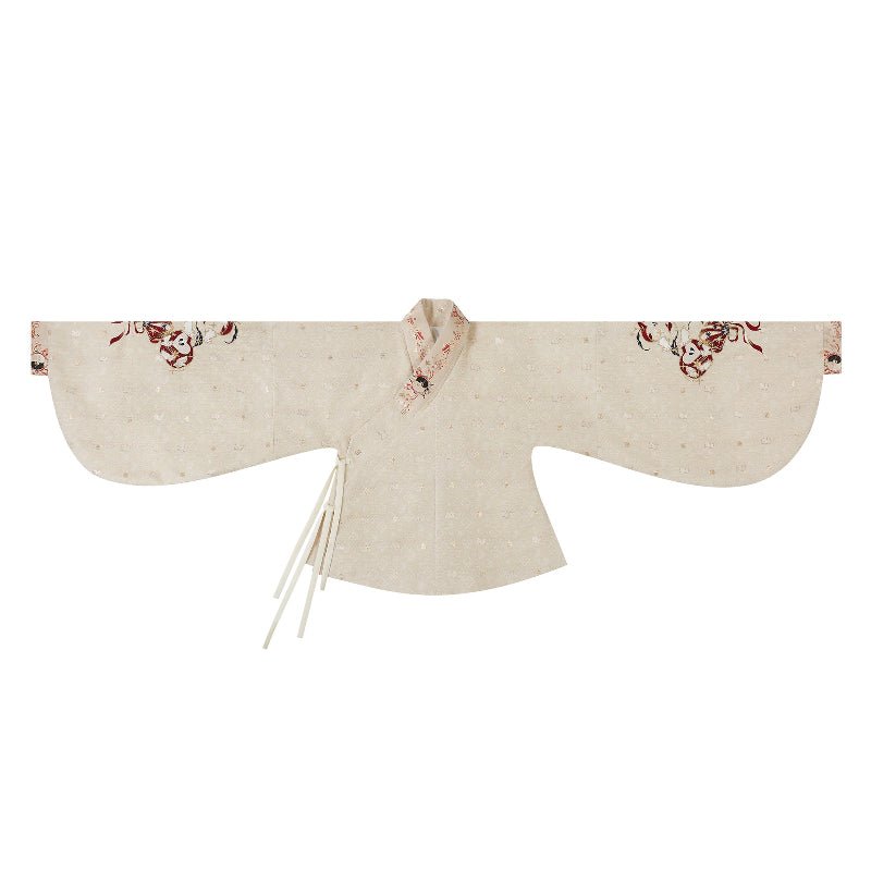 chinese style women's papa sleeve white shirt - Jianxi Hanfu