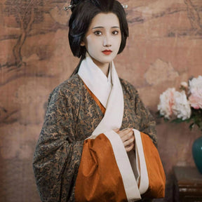 Chinese style women's hanfu robe warring state period robe-Jianxi Hanfu