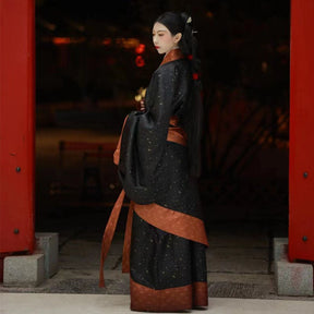 black women's robe Chinese Hanfu clothes- Jianxi Hanfu